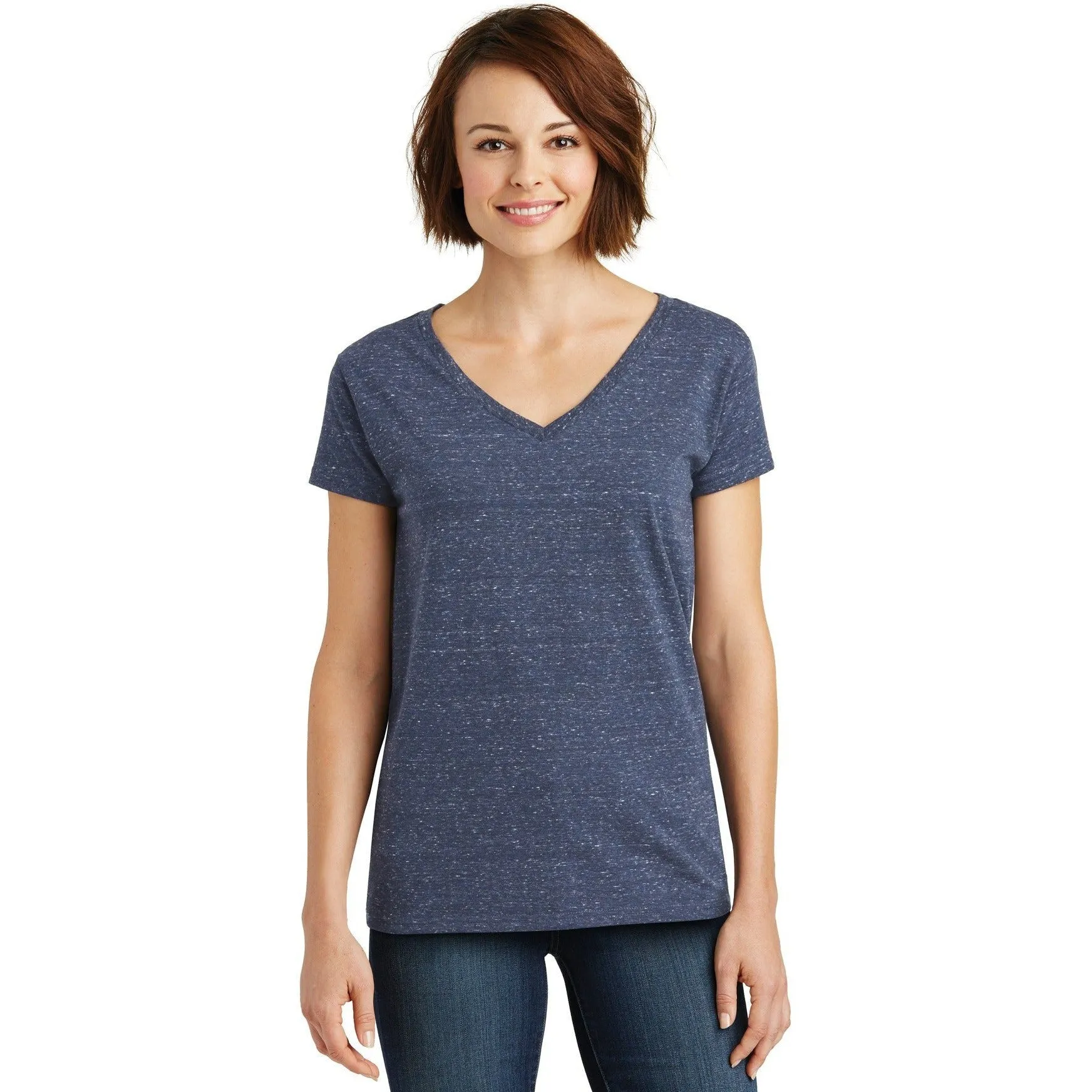 CLOSEOUT - District Women's Cosmic V-Neck Tee