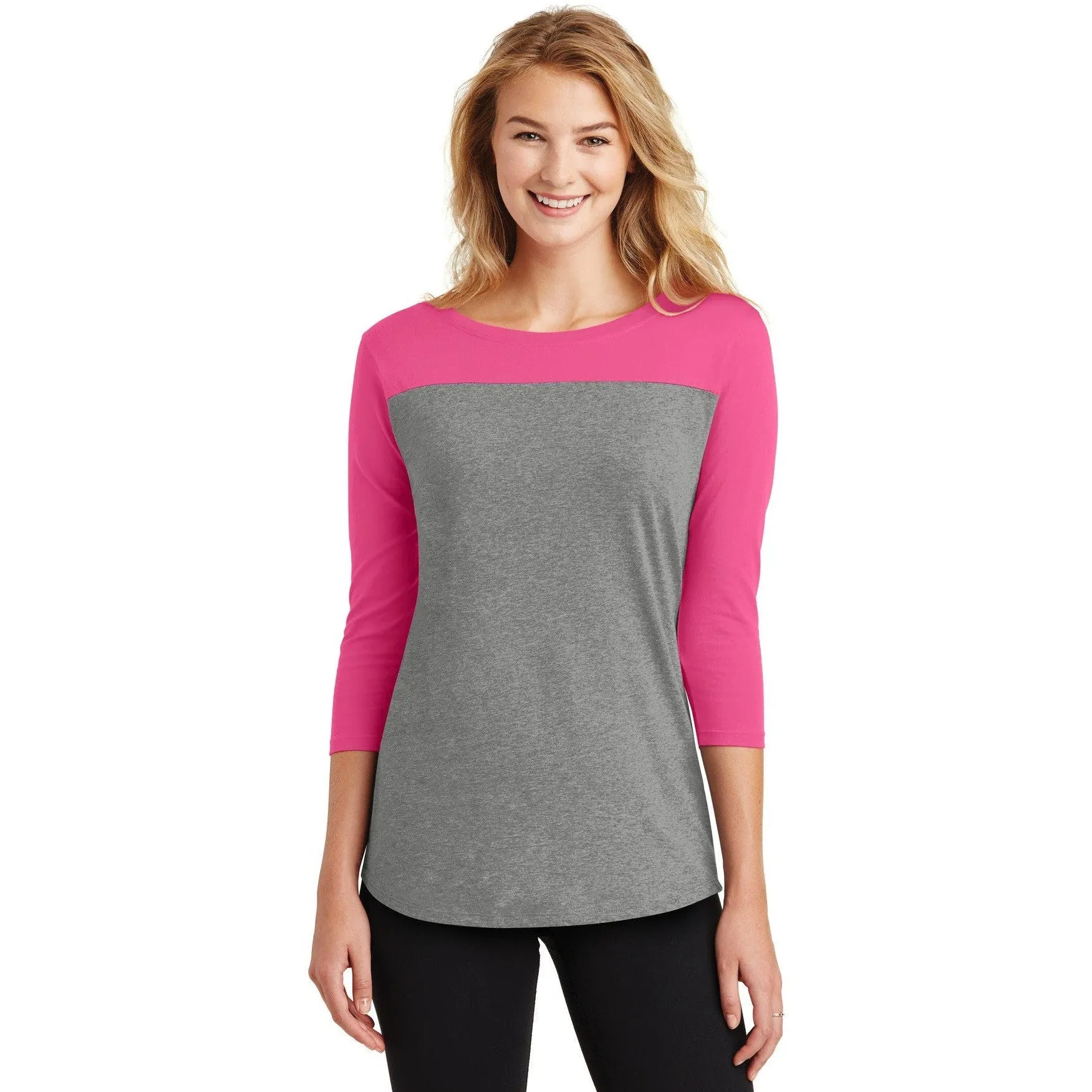 CLOSEOUT - District Women's Rally 3/4-Sleeve Tee