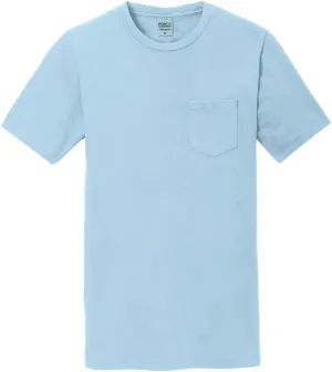 CLOSEOUT - Port & Company Beach Wash Garment-Dyed Pocket Tee