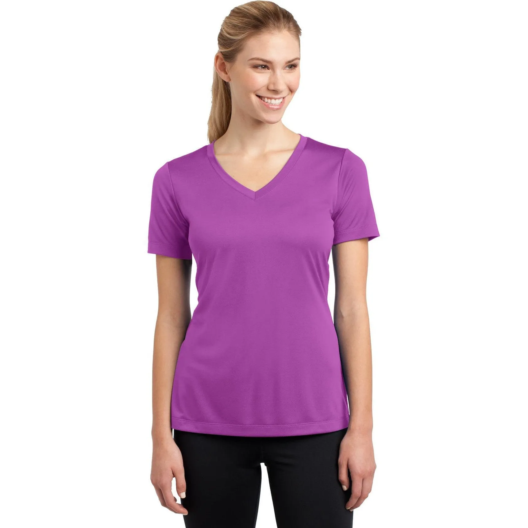 CLOSEOUT - Sport-Tek Ladies PosiCharge Competitor V-Neck Tee