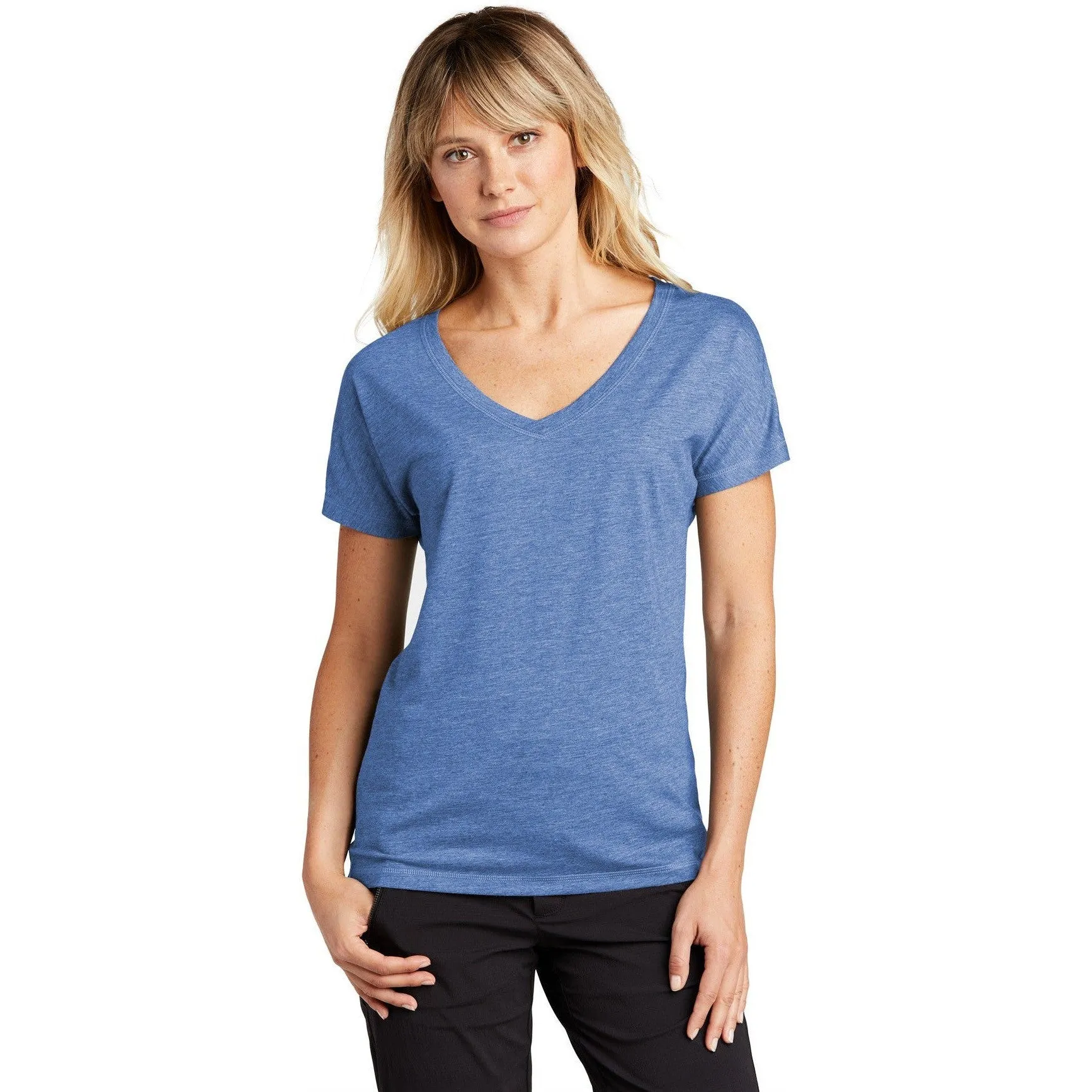 CLOSEOUT - Sport-Tek Ladies PosiCharge Tri-Blend Wicking Dolman Tee