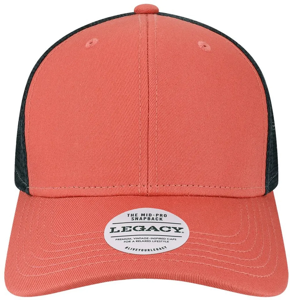 Legacy Mid-Pro Snapback Trucker Cap