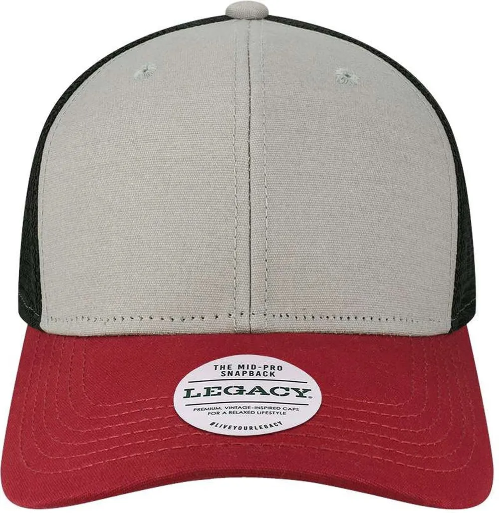 Legacy Mid-Pro Snapback Trucker Cap