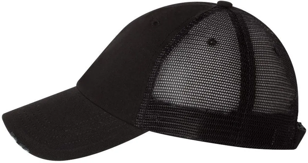 Mega Cap Frayed-Bill Twill Cap