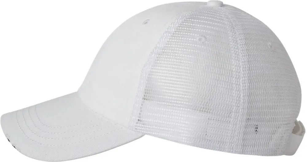 Mega Cap Frayed-Bill Twill Cap