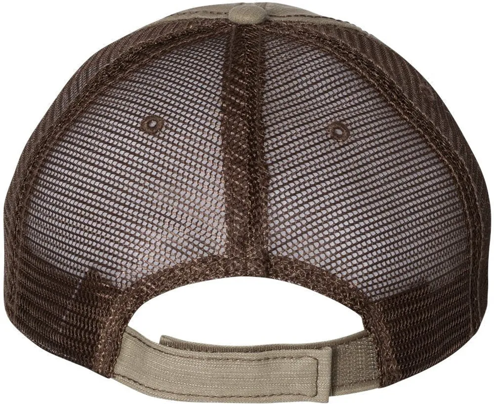 Mega Cap Herringbone Trucker Cap