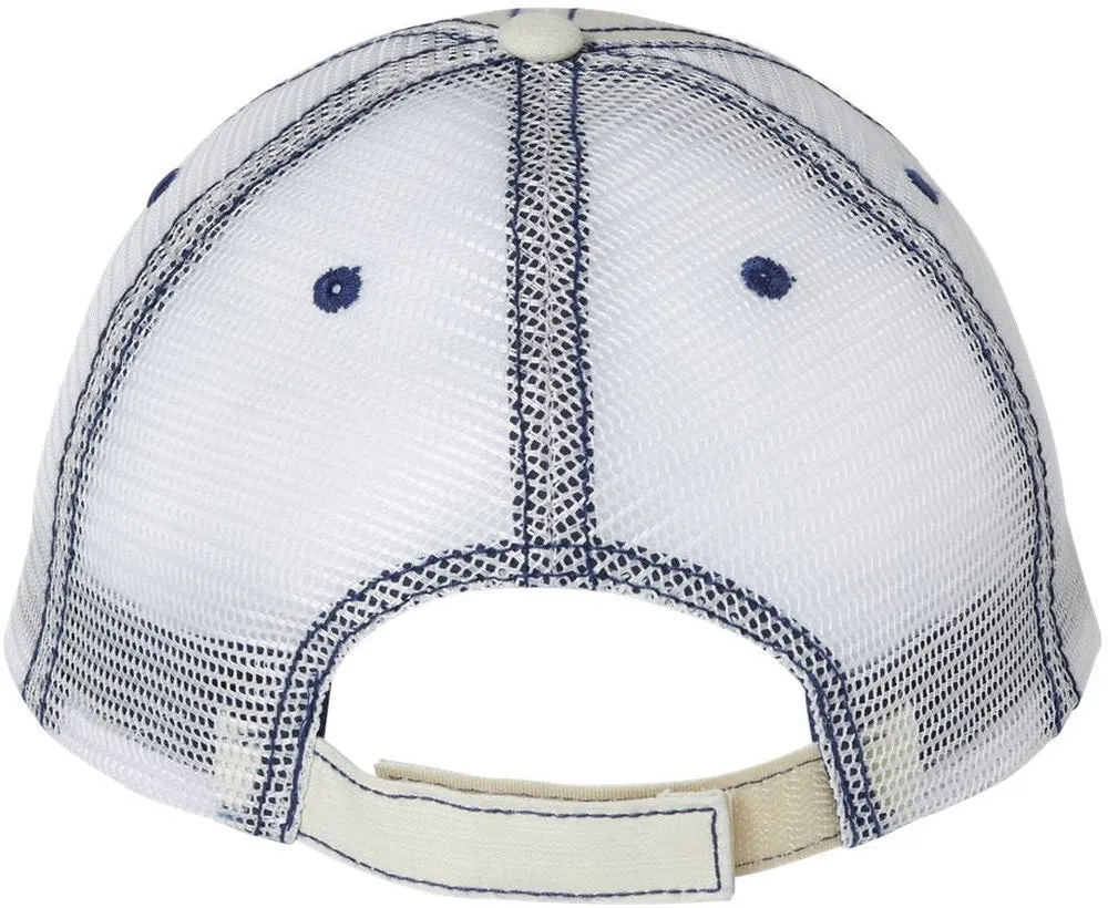 Mega Cap Herringbone Trucker Cap