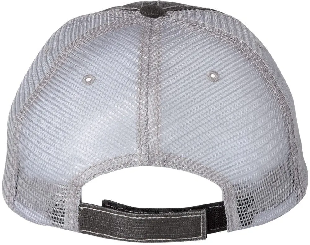 Mega Cap Herringbone Trucker Cap