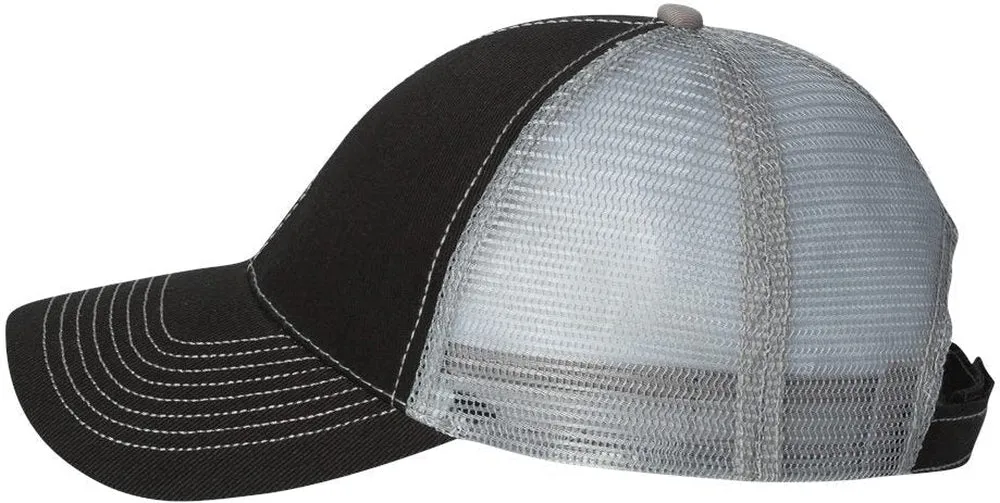 Mega Cap Twill Front Trucker Cap
