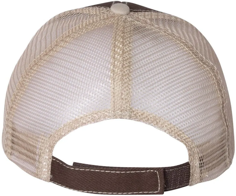 Mega Cap Twill Front Trucker Cap