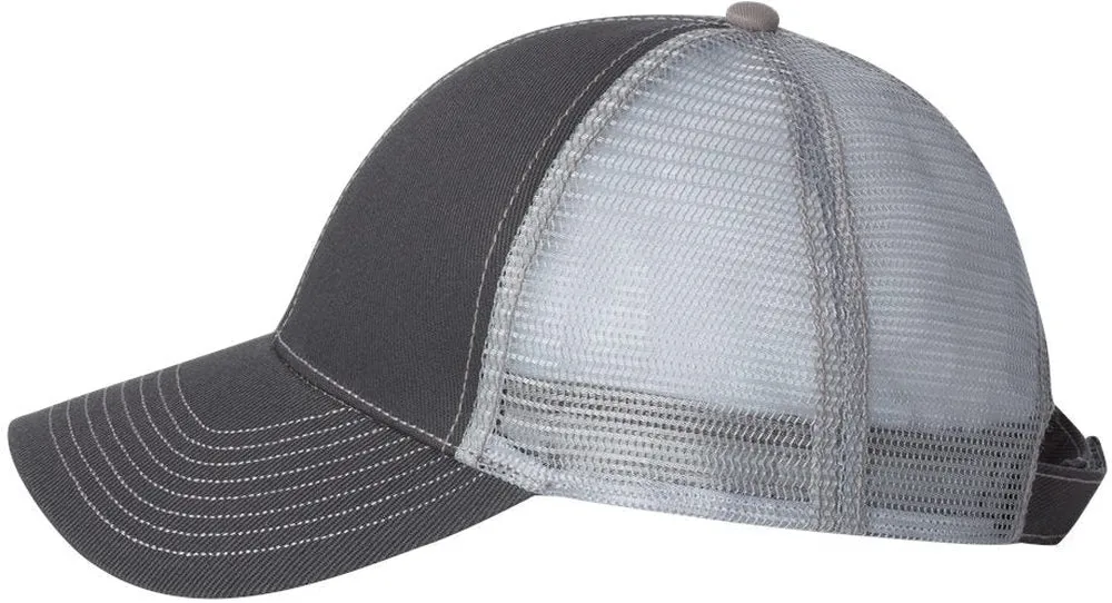 Mega Cap Twill Front Trucker Cap