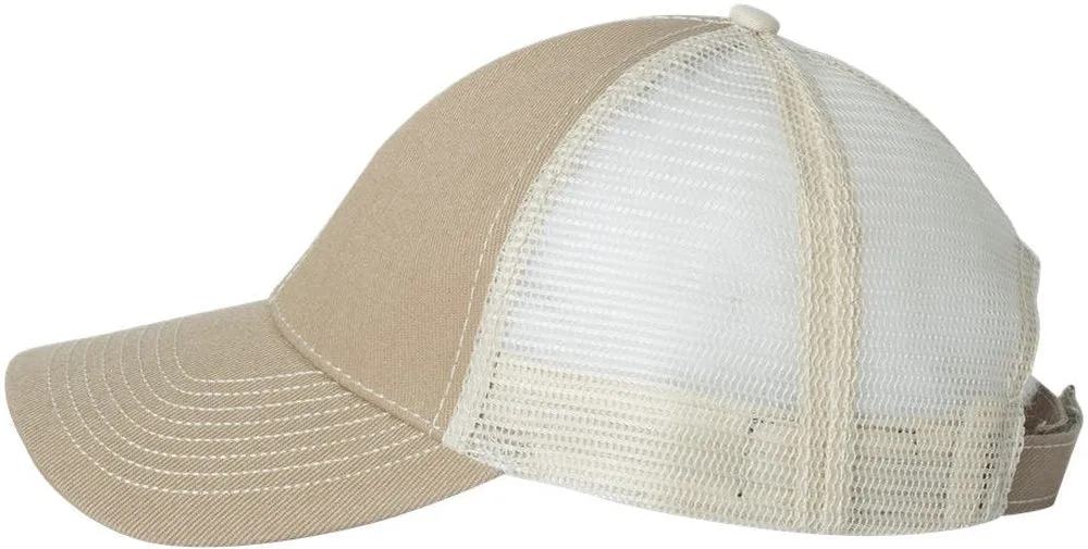 Mega Cap Twill Front Trucker Cap