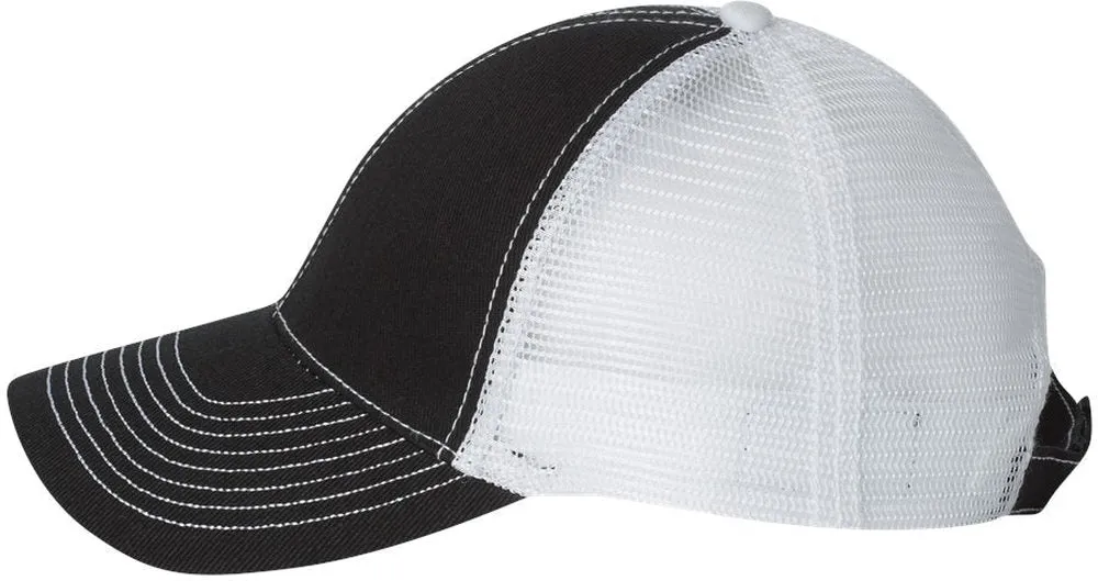 Mega Cap Twill Front Trucker Cap