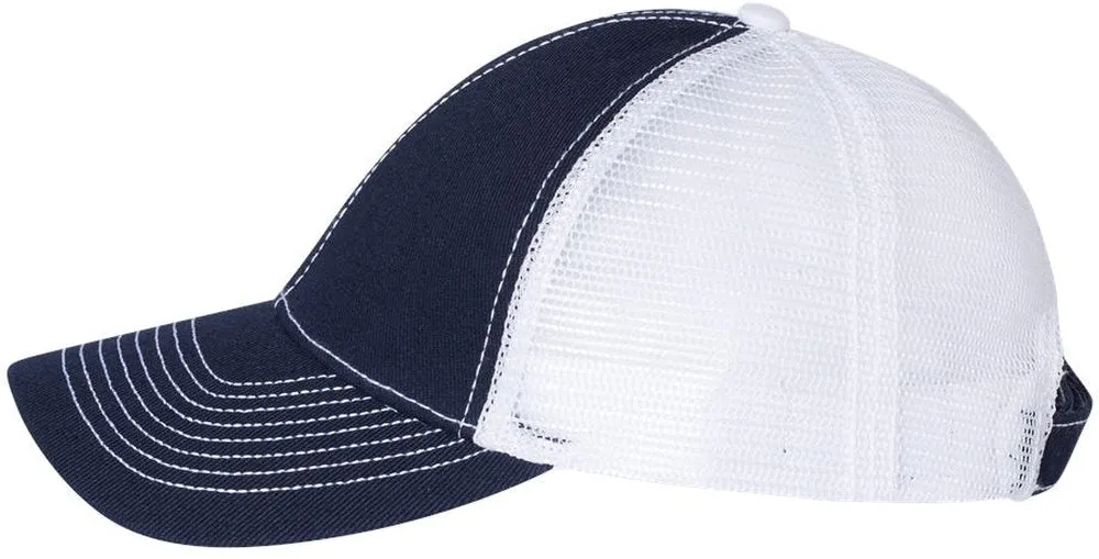 Mega Cap Twill Front Trucker Cap