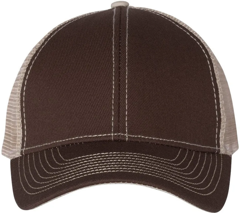 Mega Cap Twill Front Trucker Cap