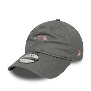 New Era Aspire To Retire Slogan Grey 9TWENTY Adjustable Cap Billy J