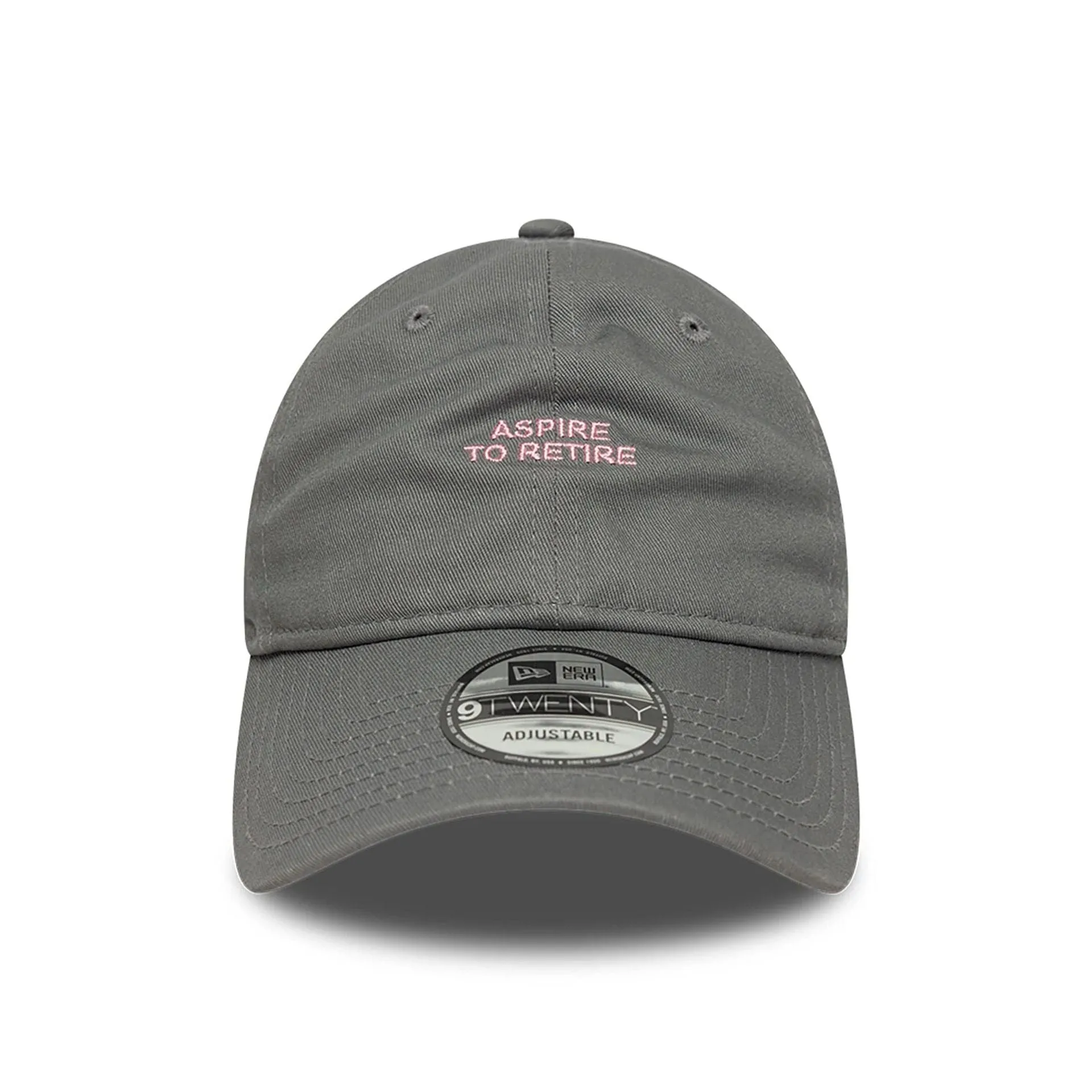 New Era Aspire To Retire Slogan Grey 9TWENTY Adjustable Cap Billy J