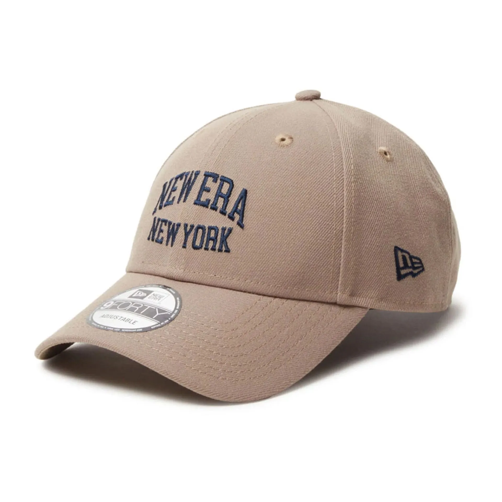 New Era College Logo Beige 9FORTY Adjustable Cap Billy J