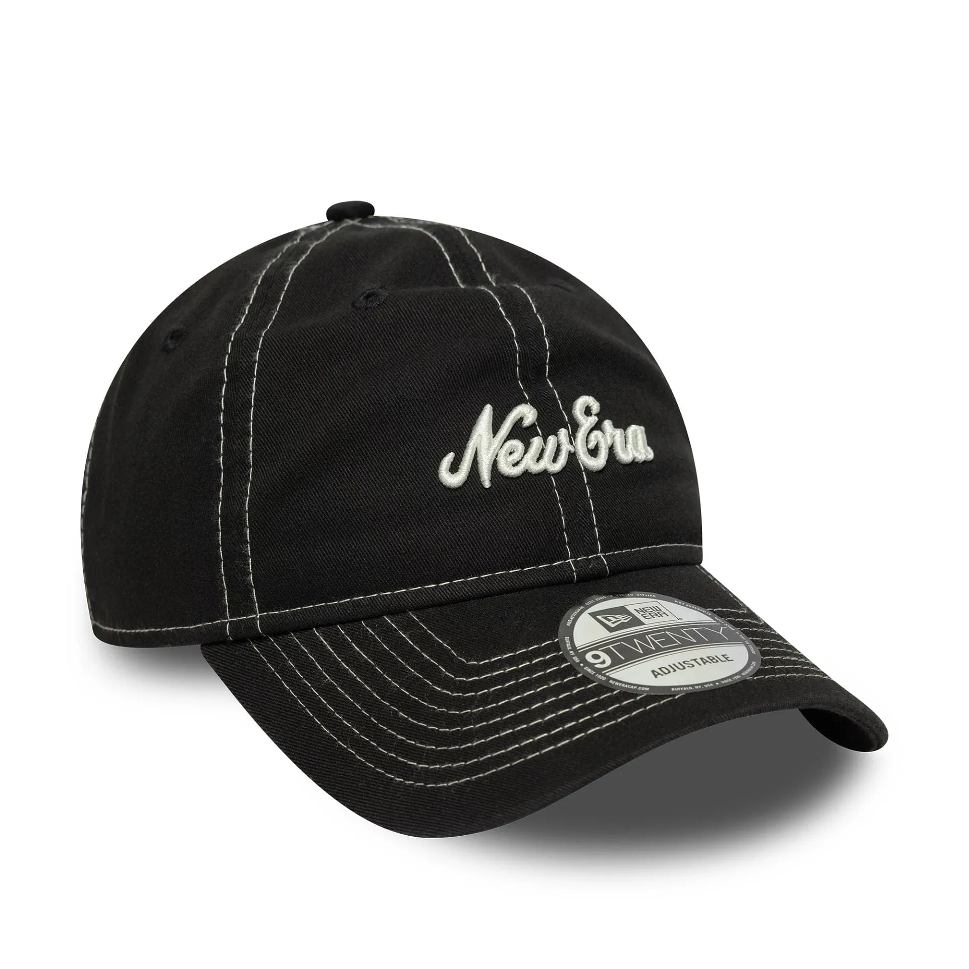 New Era Contrast Stitch Black 9TWENTY Adjustable Cap Billy J