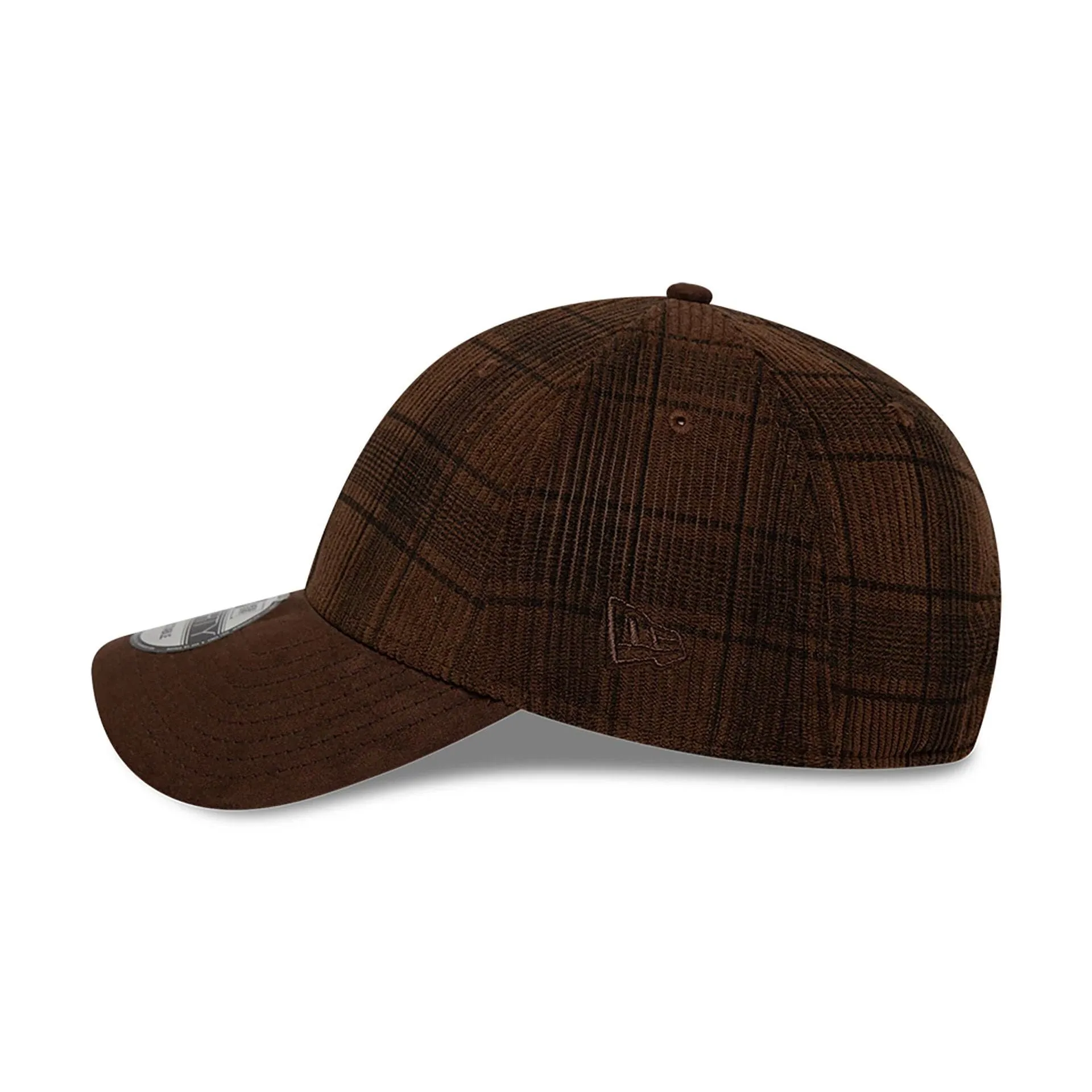 New Era Cord Plaid Dark Brown 9FORTY Adjustable Cap Billy J