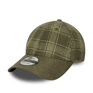 New Era Cord Plaid Dark Green 9FORTY Adjustable Cap Billy J