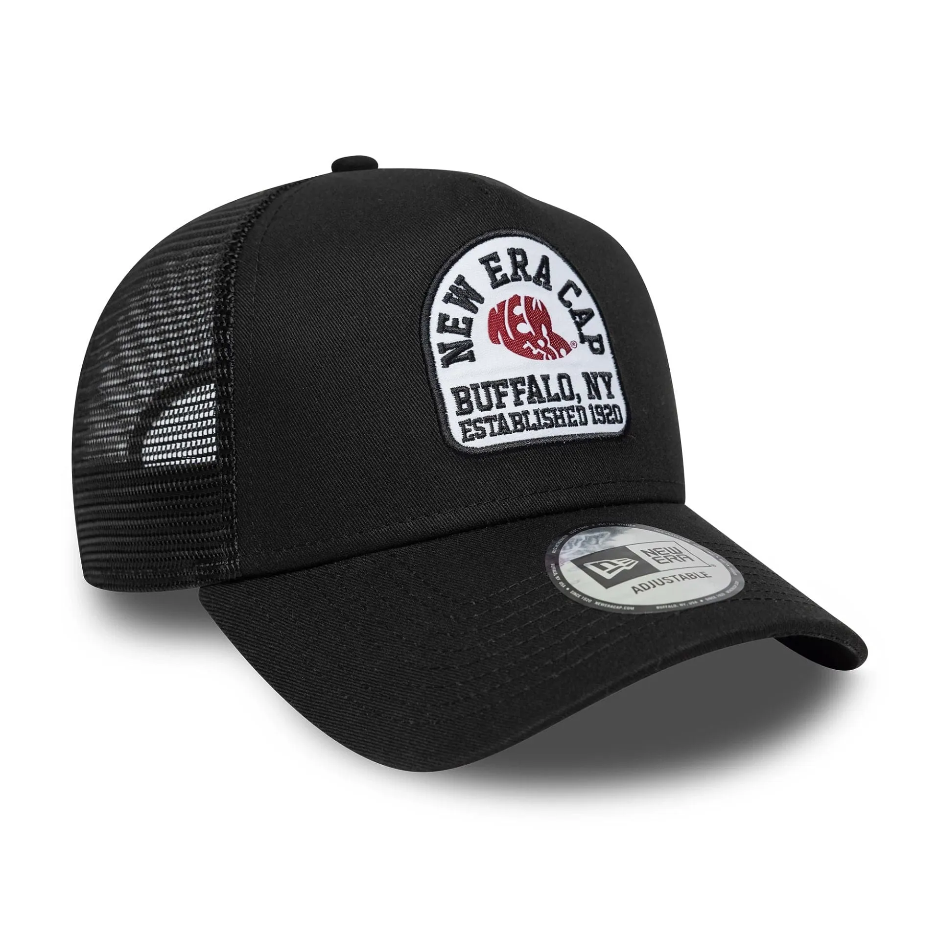 New Era Cotton Patch Black 9FORTY A-Frame Trucker Adjustable Cap Billy J
