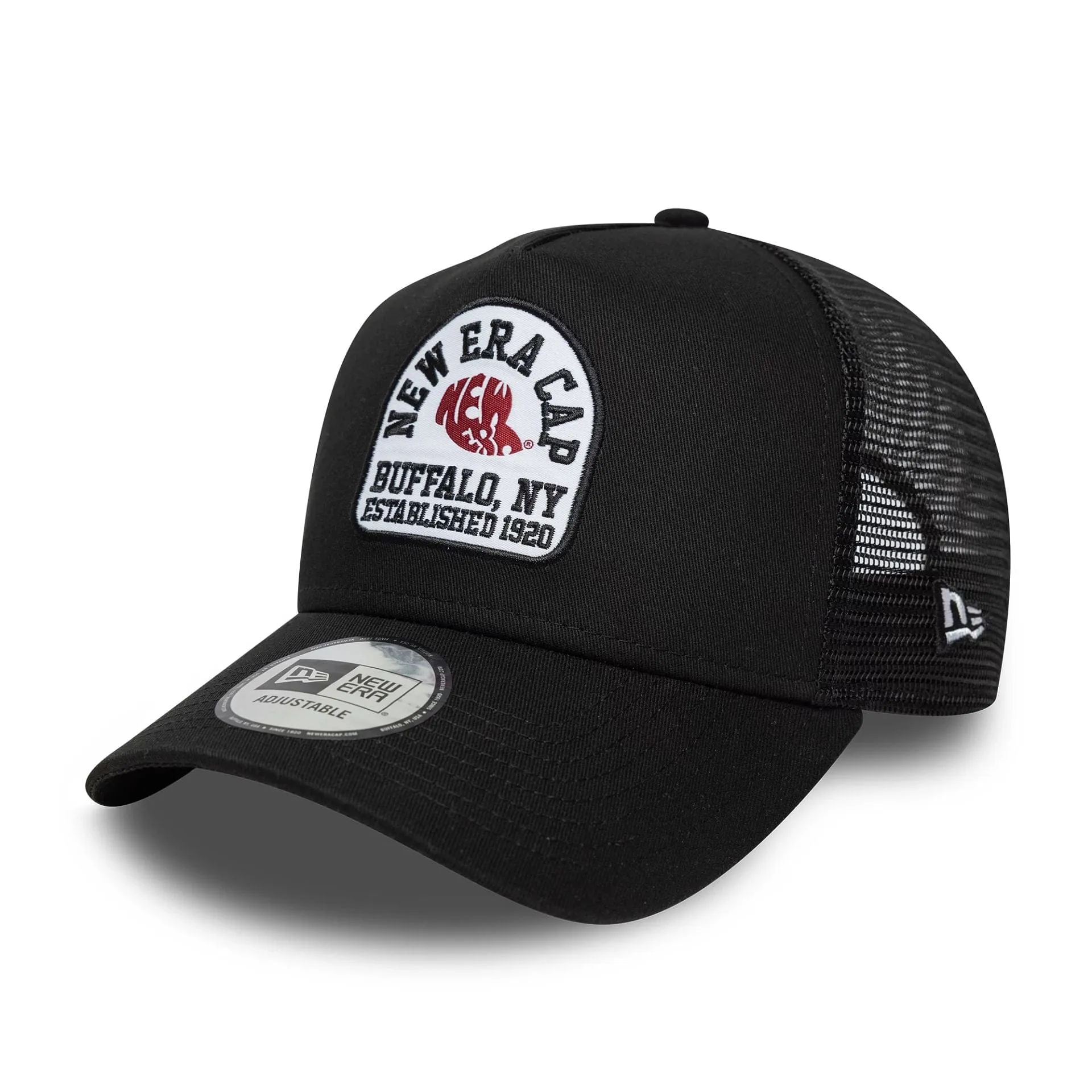 New Era Cotton Patch Black 9FORTY A-Frame Trucker Adjustable Cap Billy J