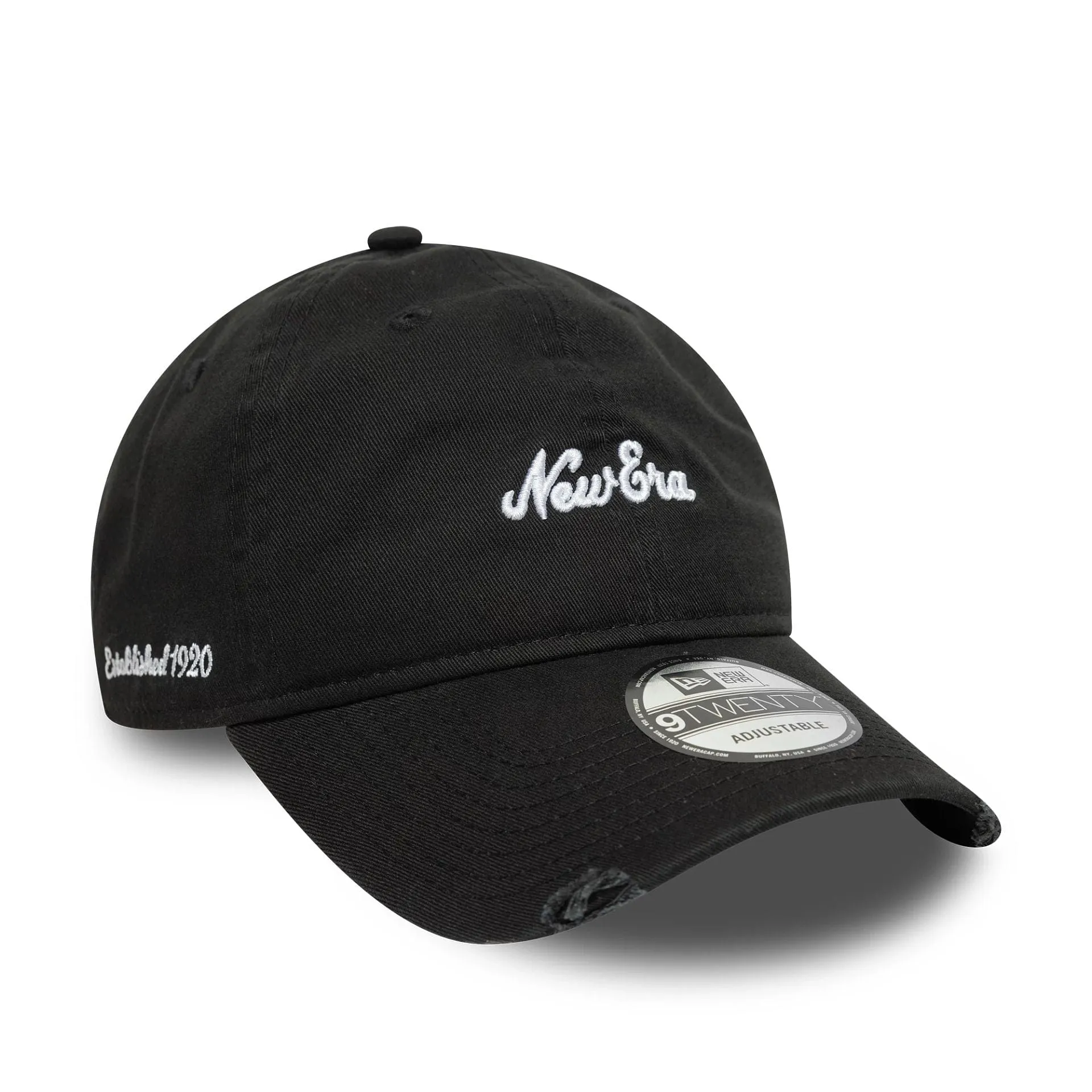 New Era Distressed Black 9TWENTY Adjustable Cap Billy J