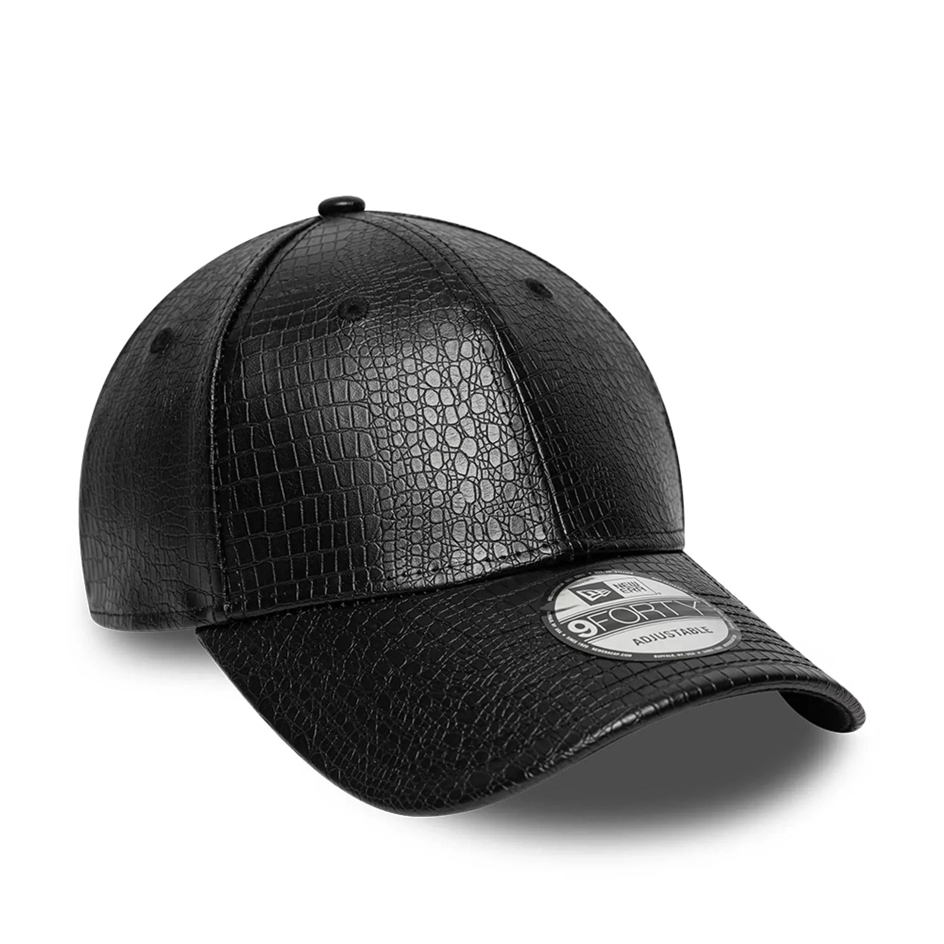 New Era Faux Snake Skin Black 9FORTY Adjustable Cap Billy J