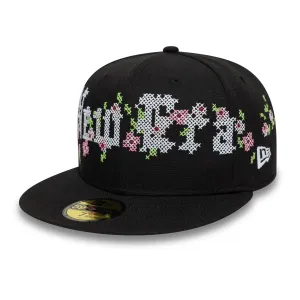 New Era Gothic Stitch Black 59FIFTY Fitted Cap Billy J