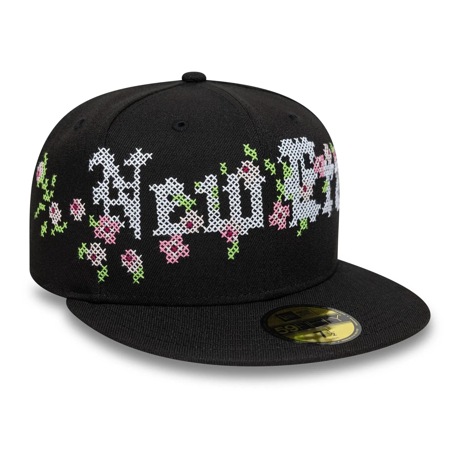 New Era Gothic Stitch Black 59FIFTY Fitted Cap Billy J