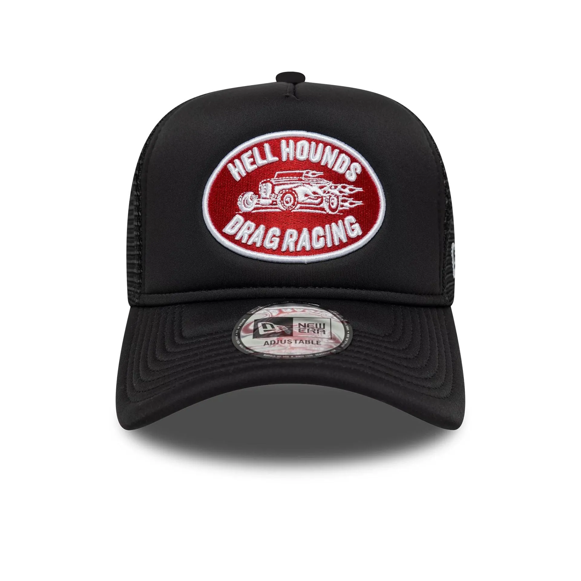 New Era Graphic Patch Black 9FORTY A-Frame Trucker Adjustable Cap Billy J