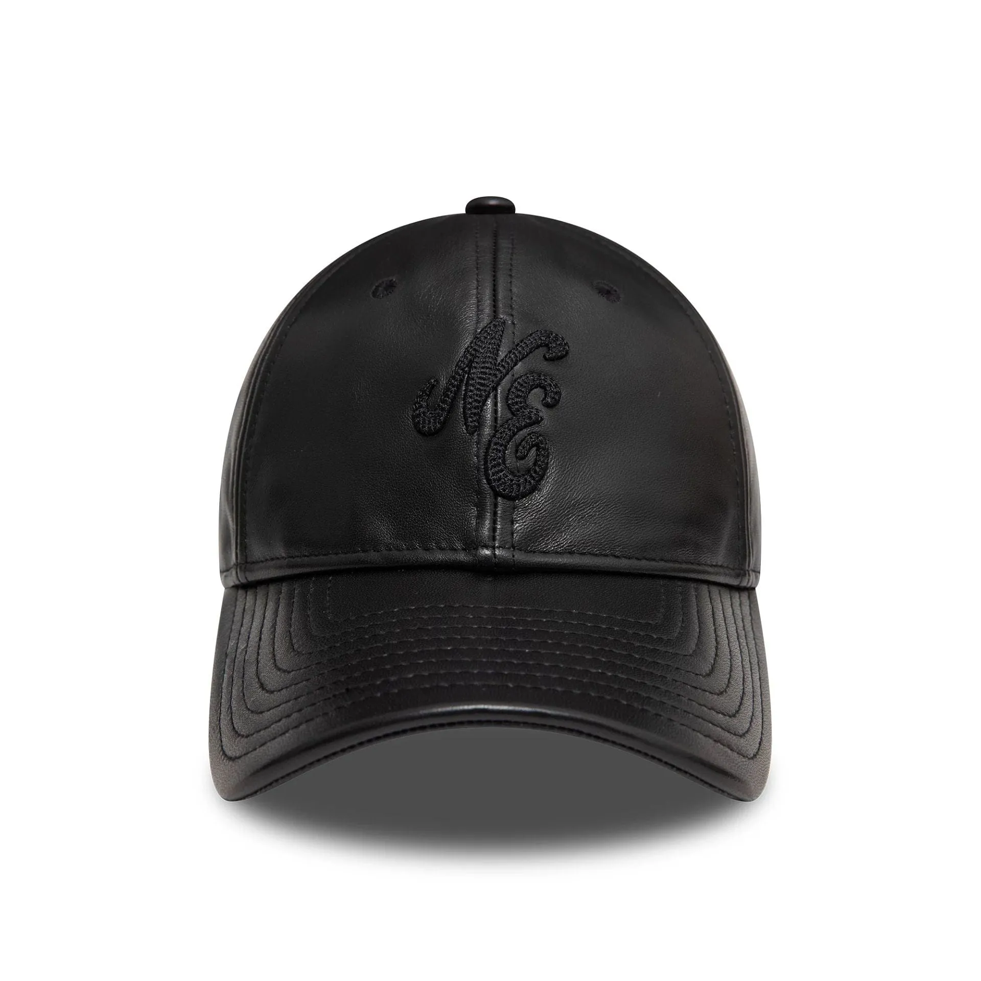 New Era Image Leather Black 9TWENTY Adjustable Cap Billy J