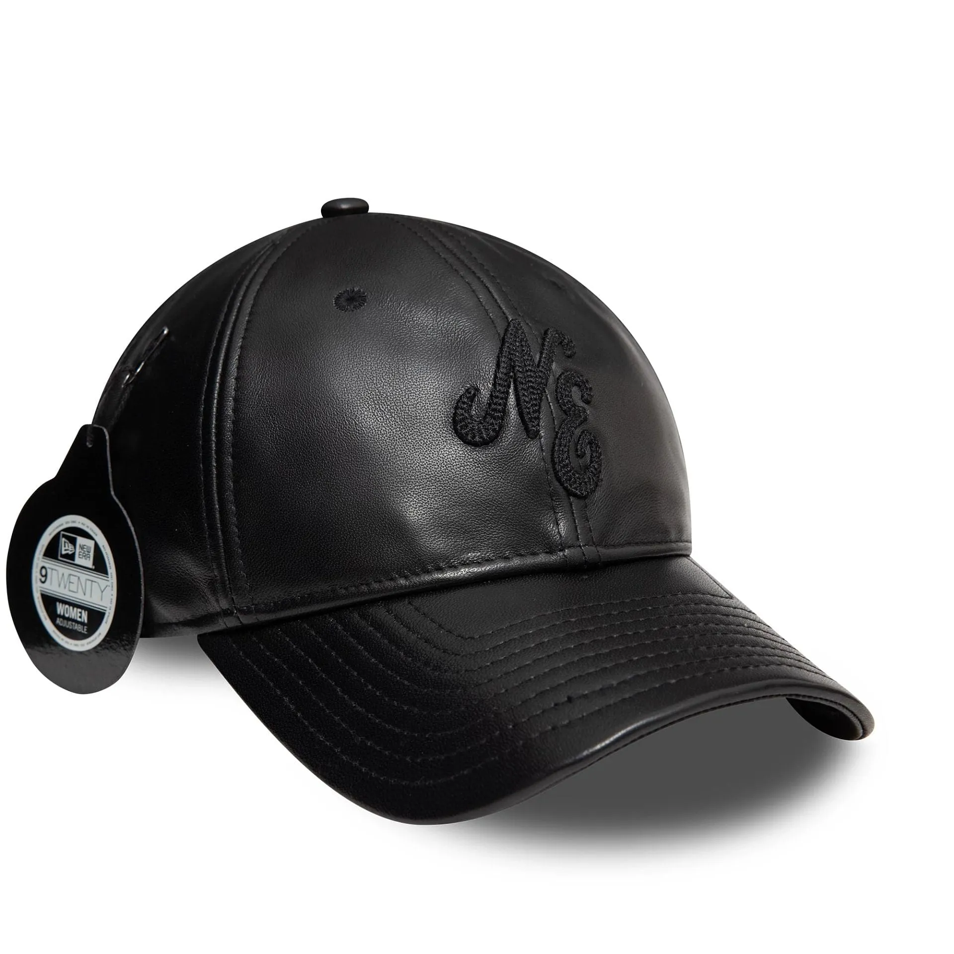 New Era Image Leather Black 9TWENTY Adjustable Cap Billy J