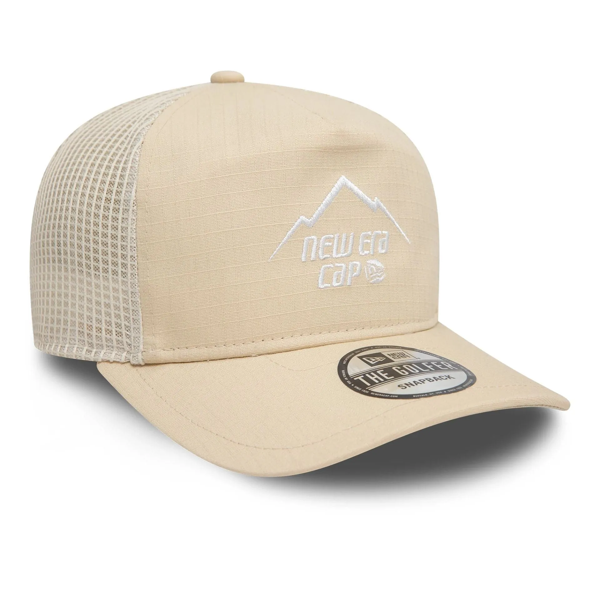 New Era Outdoor Cream Golfer Adjustable Cap Billy J