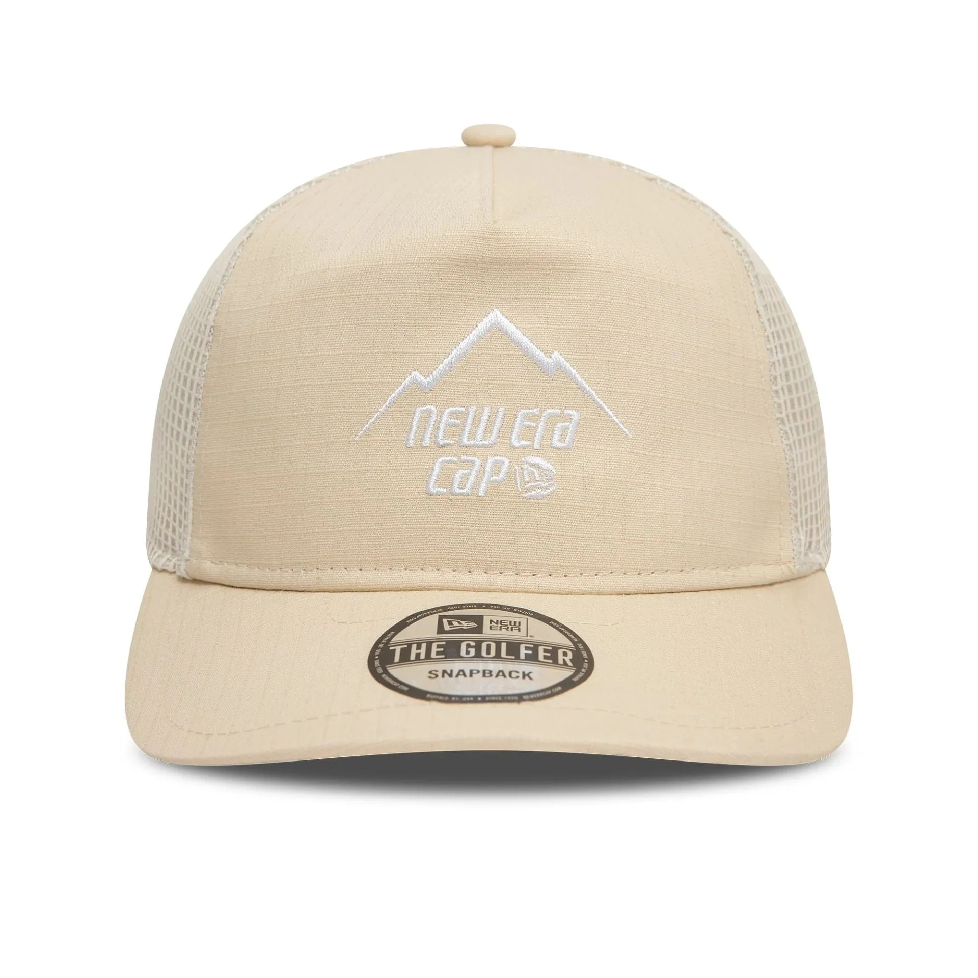 New Era Outdoor Cream Golfer Adjustable Cap Billy J