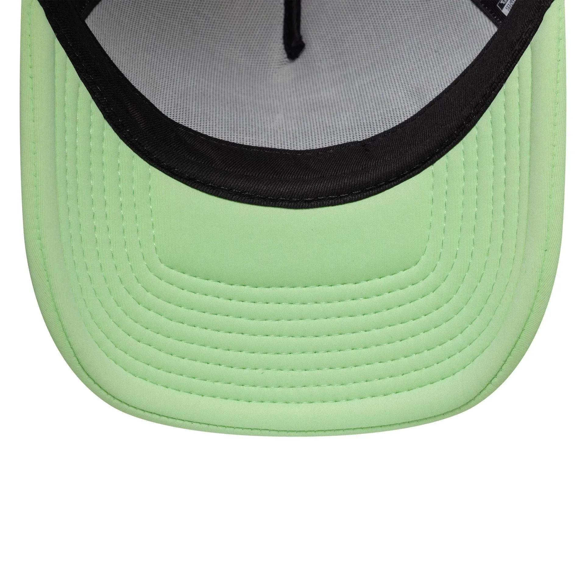 New Era Oval Foam Patch Pastel Green 9FORTY A-Frame Trucker Adjustable Cap Billy J
