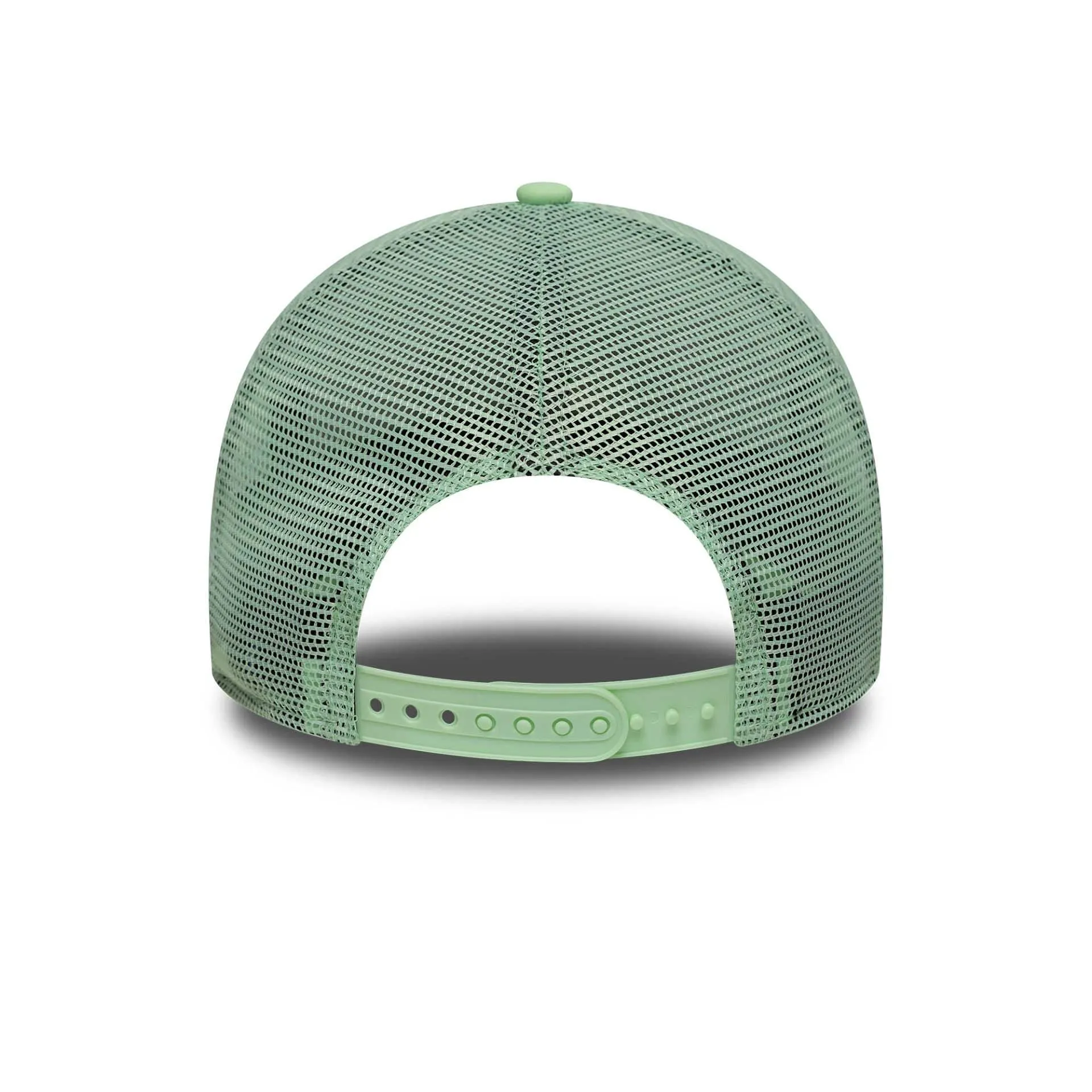 New Era Oval Foam Patch Pastel Green 9FORTY A-Frame Trucker Adjustable Cap Billy J