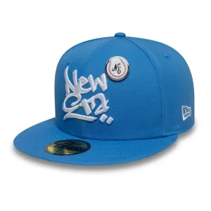 New Era Oversized Script Blue 59FIFTY Fitted Cap Billy J