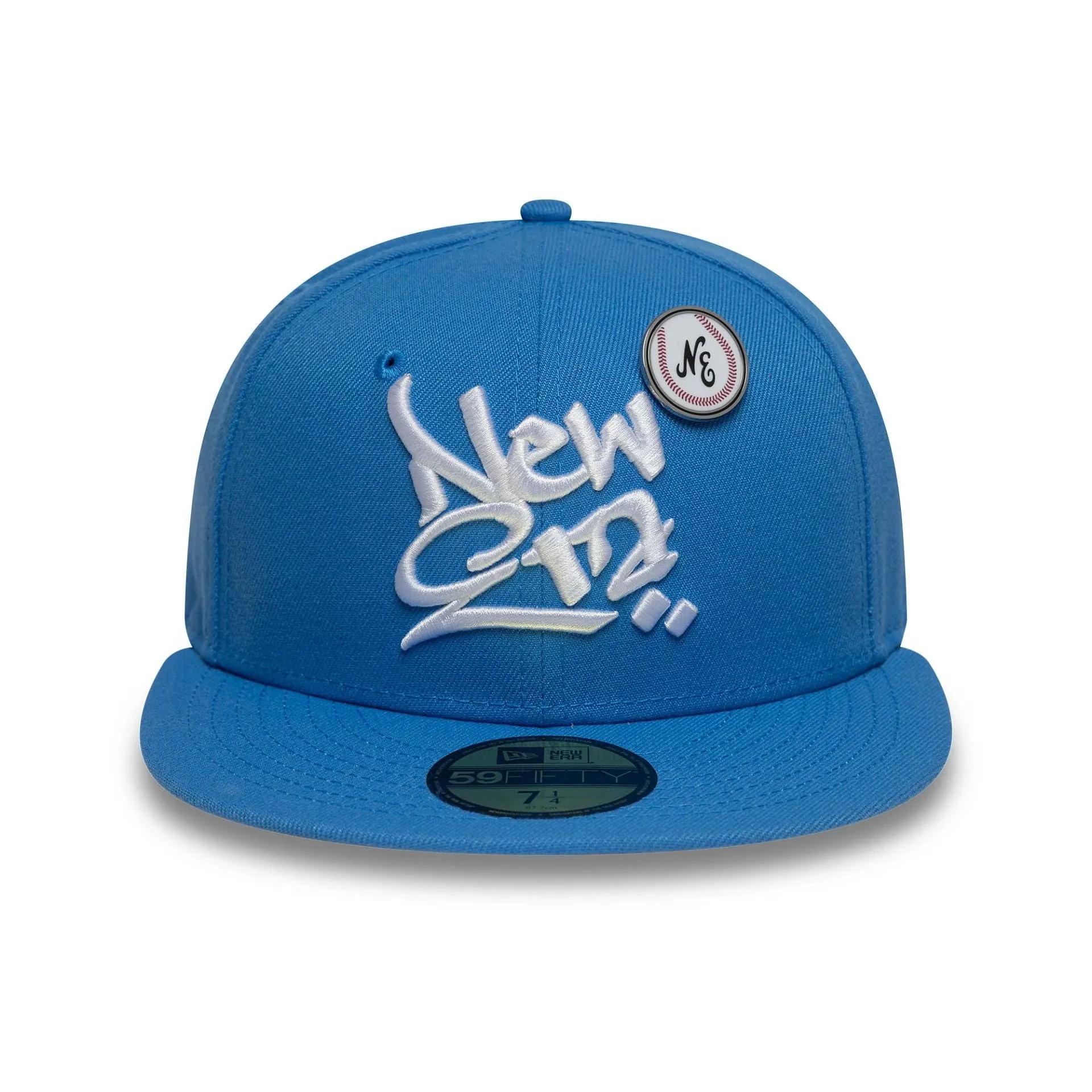 New Era Oversized Script Blue 59FIFTY Fitted Cap Billy J