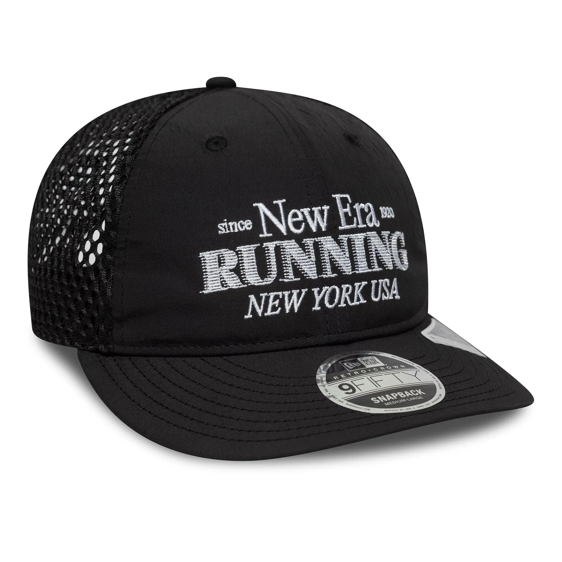 New Era Running Black Retro Crown 9FIFTY Adjustable Cap Billy J