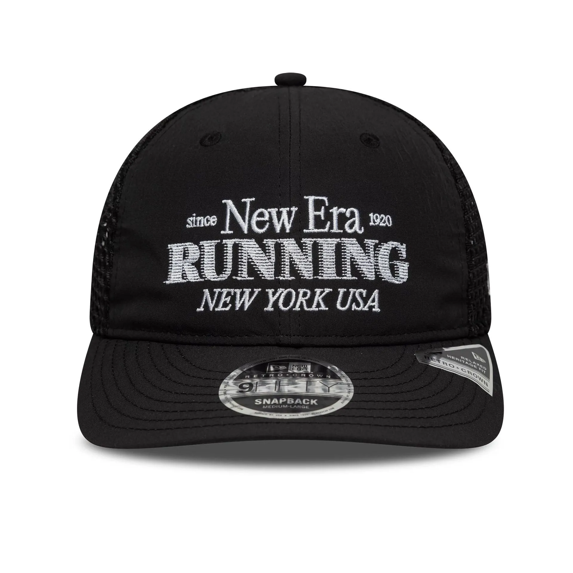 New Era Running Black Retro Crown 9FIFTY Adjustable Cap Billy J