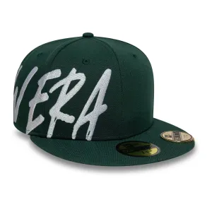 New Era Script Dark Green 59FIFTY Fitted Cap Billy J