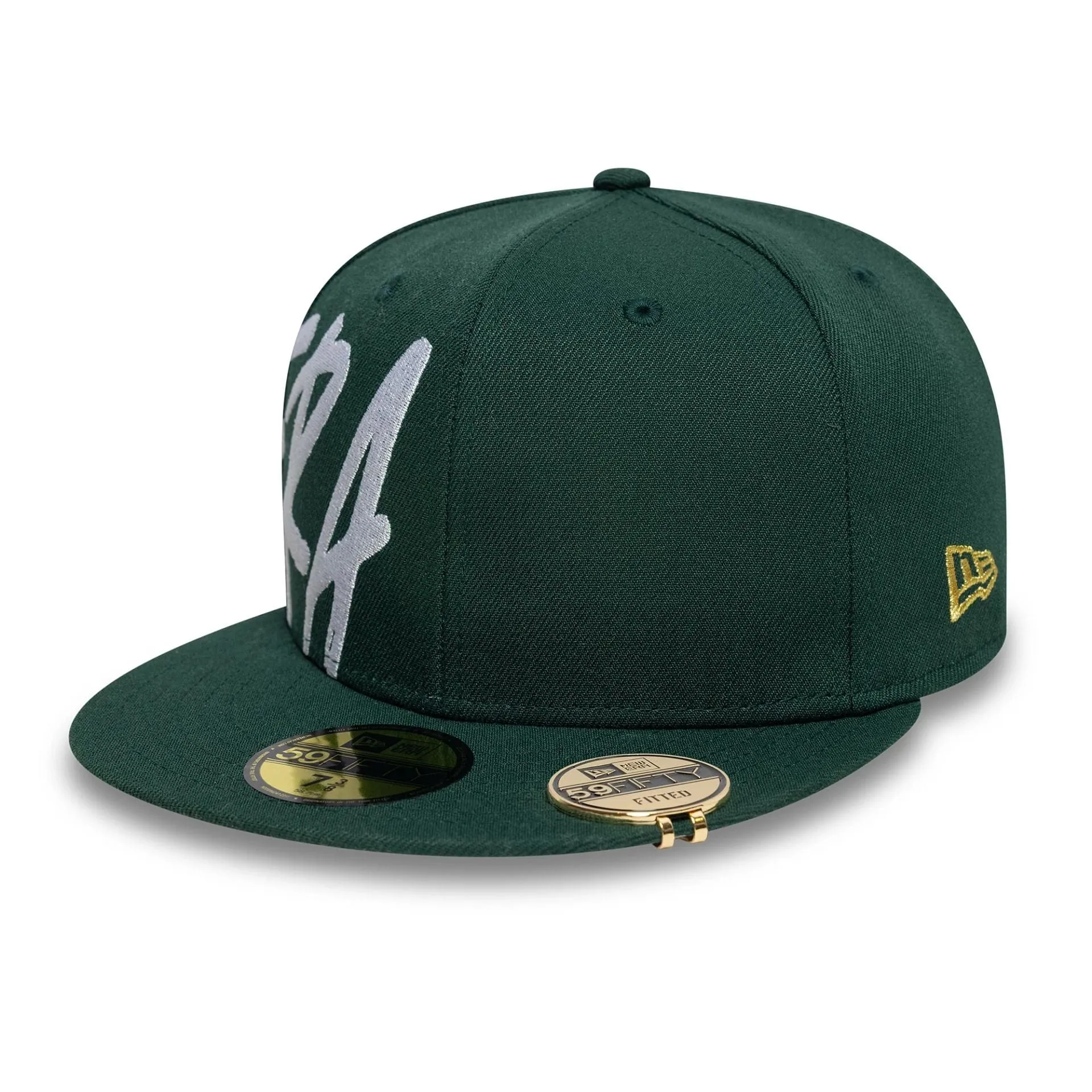 New Era Script Dark Green 59FIFTY Fitted Cap Billy J