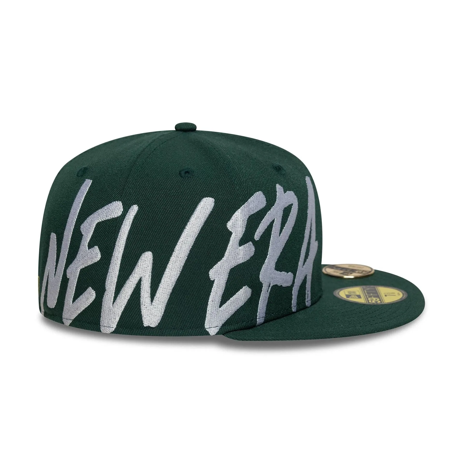 New Era Script Dark Green 59FIFTY Fitted Cap Billy J