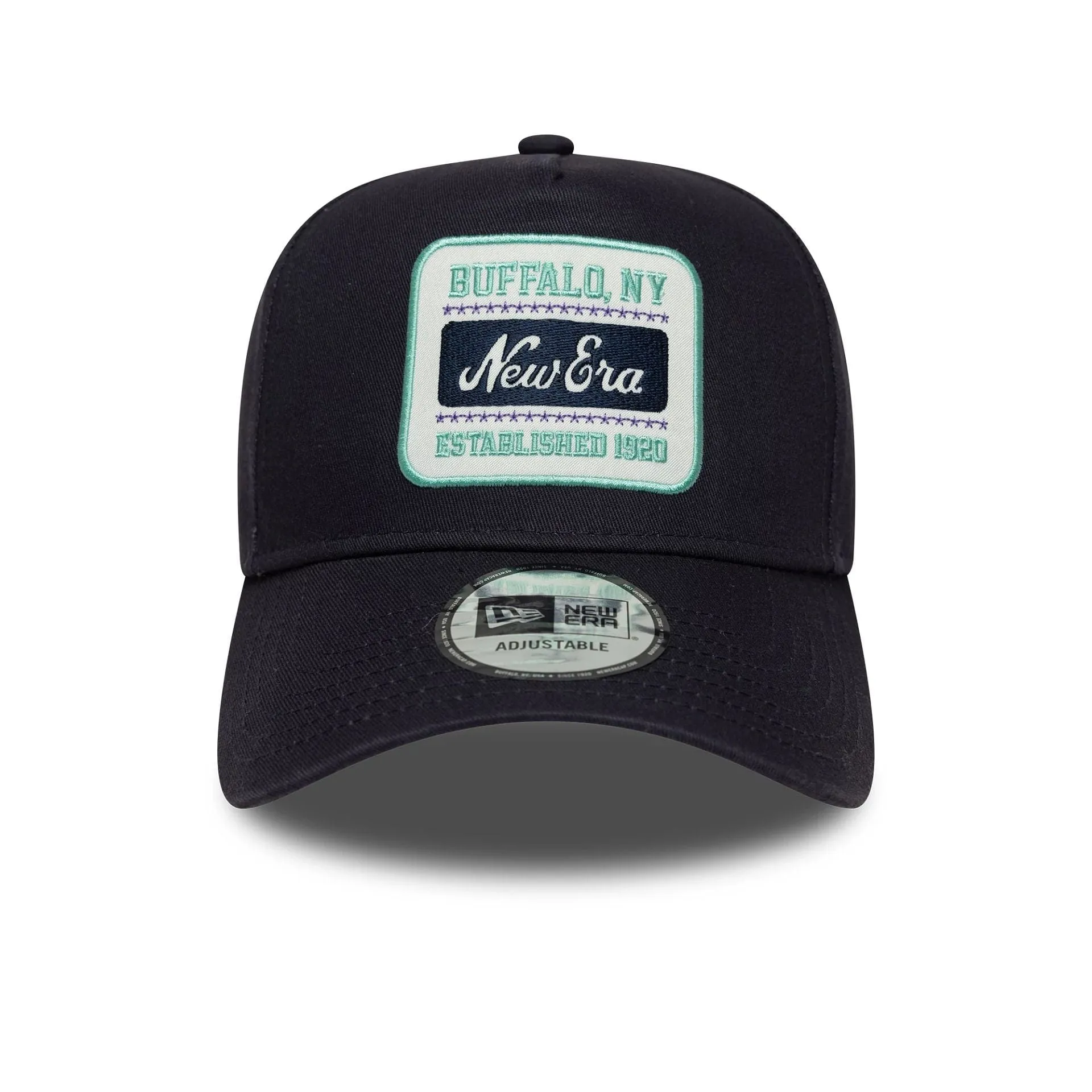 New Era Washed Patch Navy 9FORTY E-Frame Adjustable Cap Billy J