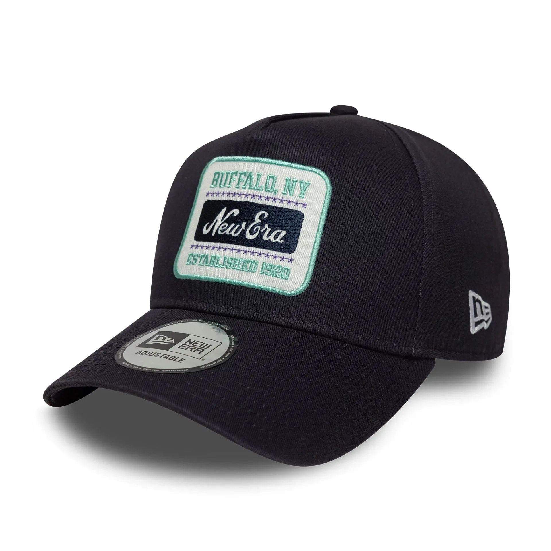 New Era Washed Patch Navy 9FORTY E-Frame Adjustable Cap Billy J