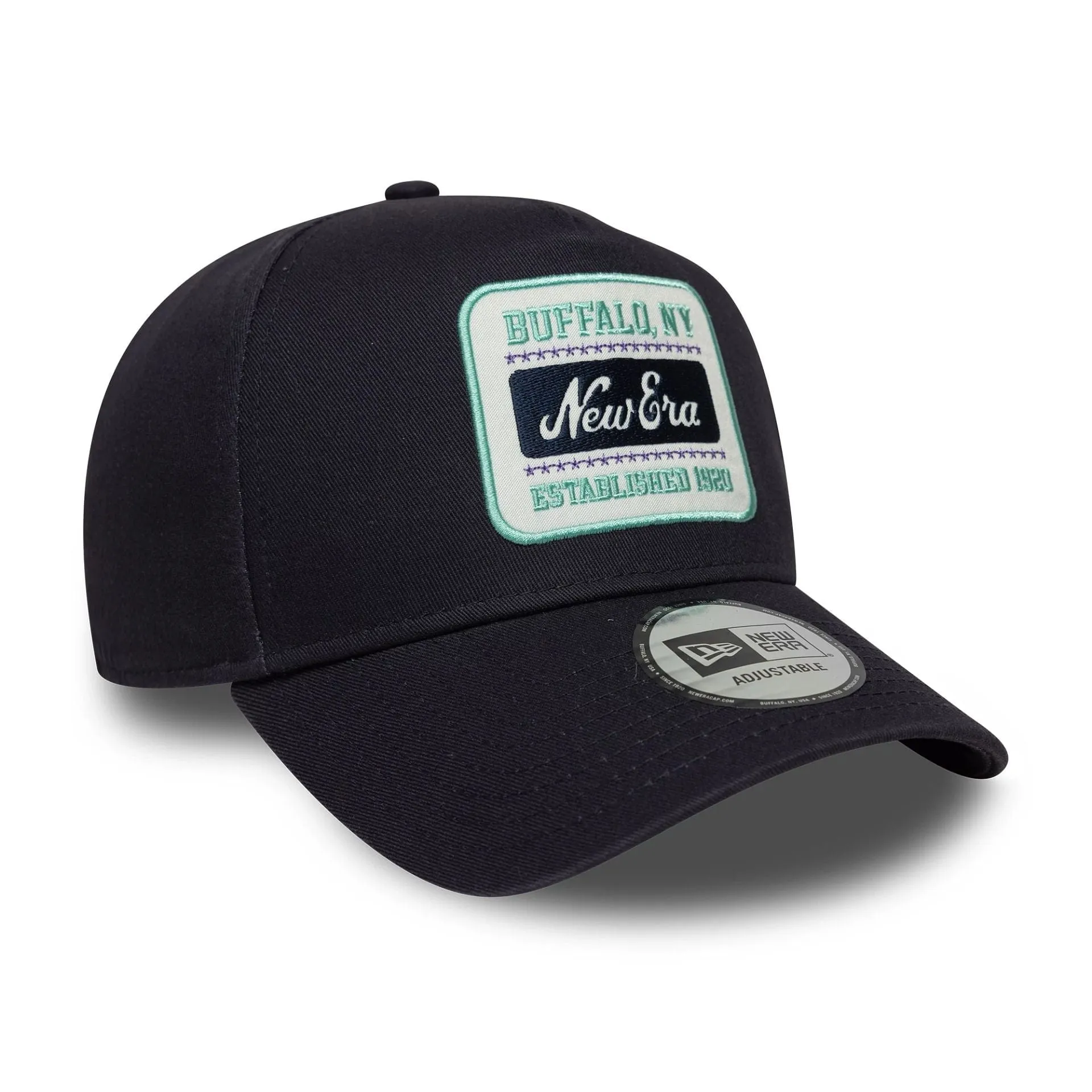 New Era Washed Patch Navy 9FORTY E-Frame Adjustable Cap Billy J