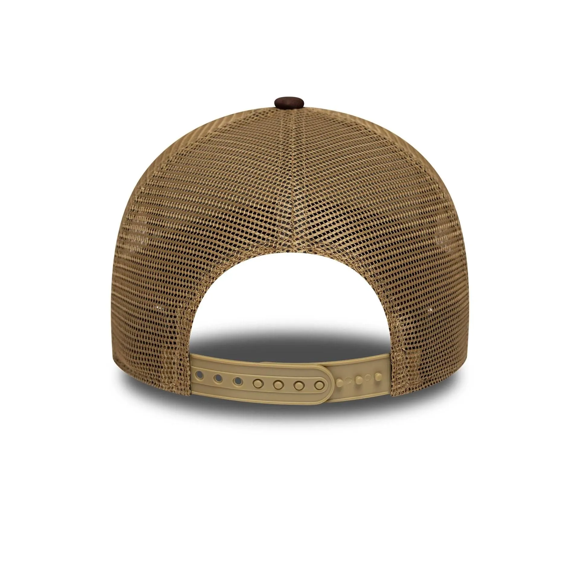 New Era Western Patch Dark Brown 9FORTY A-Frame Trucker Adjustable Cap Billy J
