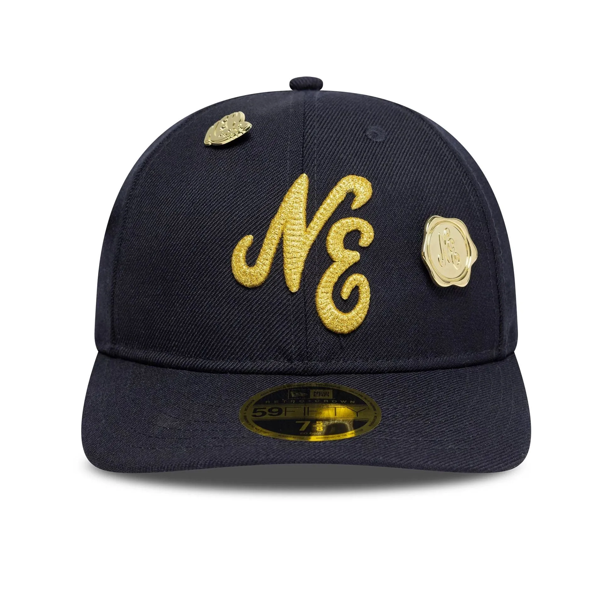 New Era Wool Navy Retro Crown 59FIFTY Fitted Cap Billy J
